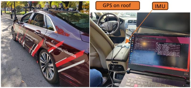 Car Sensor Setup for Dead Reckoning